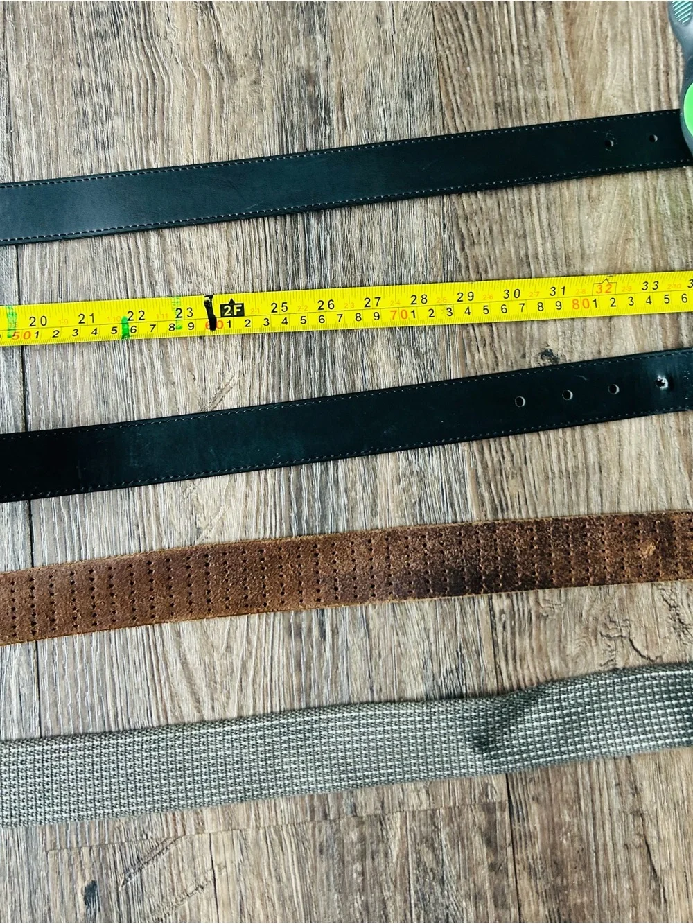 4 Black and Brown Leather Men's Belt - Classic
